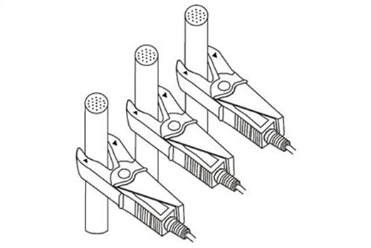 simmply clip clamp on insulation wire non metalic contact