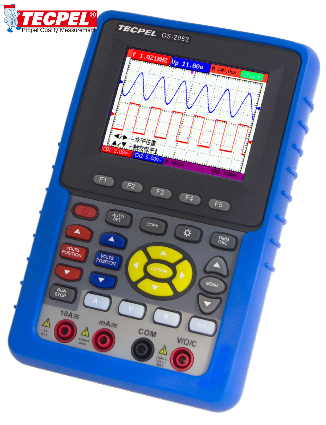 Handheld Oscilloscope multimeter 2 CHANNEL OS-2062  60MHz